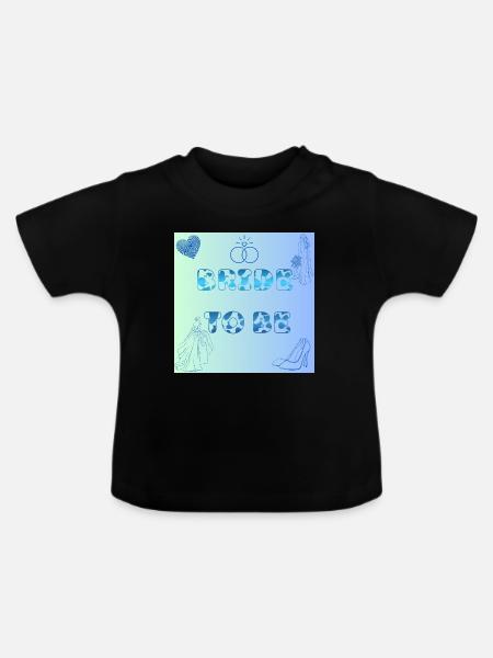 Braut To Be Farbverlauf Muster - Baby Bio-T-Shirt mit Rundhals - Schwarz