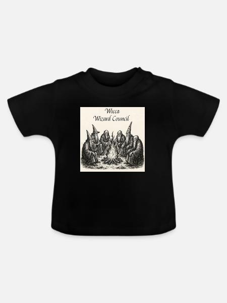 Wicca Wizard Rat - Baby Bio-T-Shirt mit Rundhals - Schwarz