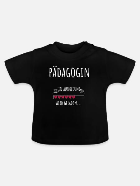 Studentin Beruf Ausbildung Pädagogin - Baby Bio-T-Shirt mit Rundhals - Schwarz