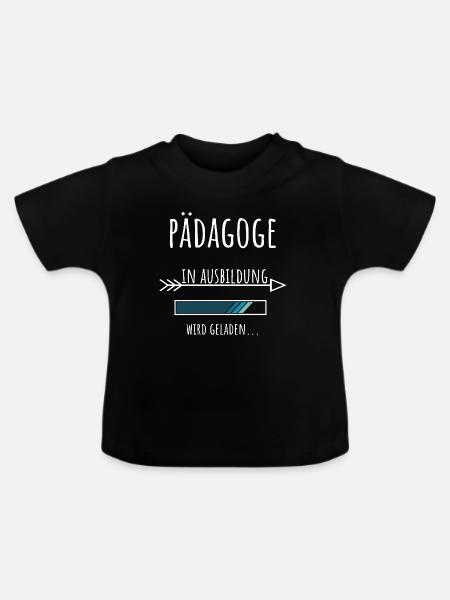 Student Beruf Ausbildung Pädagoge - Baby Bio-T-Shirt mit Rundhals - Schwarz