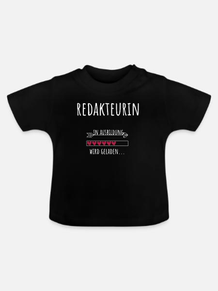 Journalismus Studentin Beruf Ausbildung Redakteuri - Baby Bio-T-Shirt mit Rundhals - Schwarz