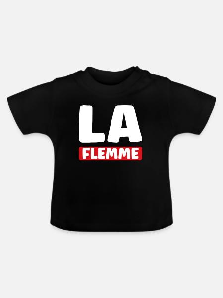 Faul - Baby Bio-T-Shirt mit Rundhals - Schwarz