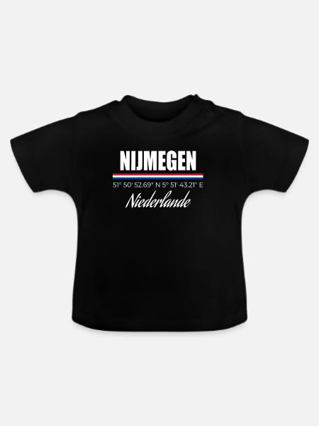 Nijmegen - Baby Bio-T-Shirt mit Rundhals - Schwarz
