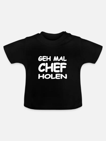 Chef - Baby Bio-T-Shirt mit Rundhals - Schwarz