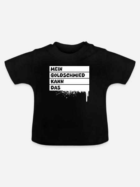 Goldschmied als Beruf - Baby Bio-T-Shirt mit Rundhals - Schwarz