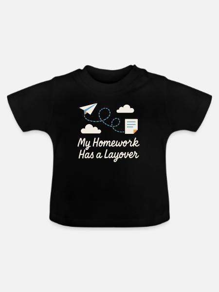 Digitale - Baby Bio-T-Shirt mit Rundhals - Schwarz