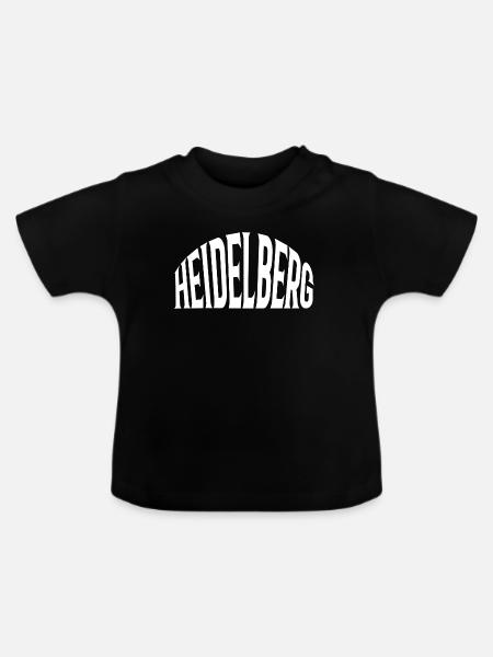 Heidelberg - Baby Bio-T-Shirt mit Rundhals - Schwarz
