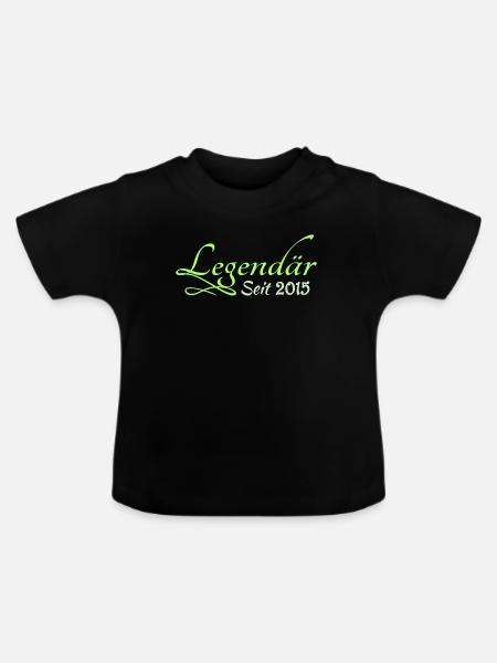 2015 - Baby Bio-T-Shirt mit Rundhals - Schwarz