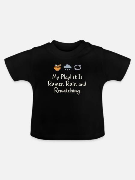 Anime-introvert Weeb Stubenhocker - Baby Bio-T-Shirt mit Rundhals - Schwarz