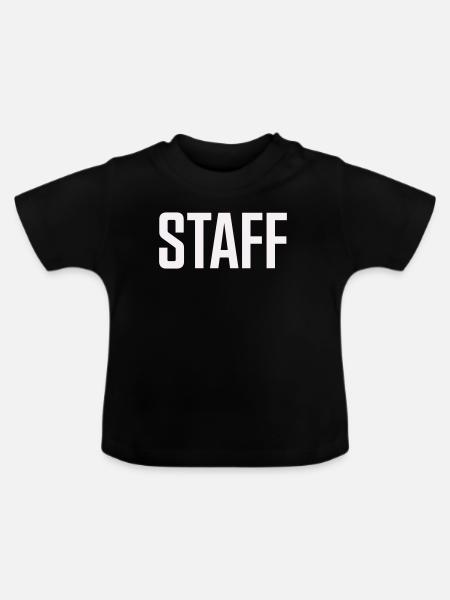 Staff - Baby Bio-T-Shirt mit Rundhals - Schwarz