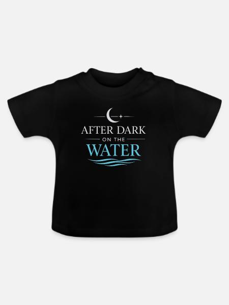 Nachtbootfahren Mit - Baby Bio-T-Shirt mit Rundhals - Schwarz