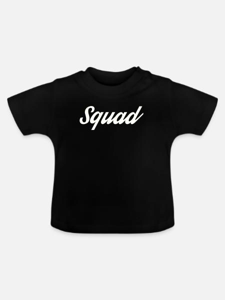 Squad - Baby Bio-T-Shirt mit Rundhals - Schwarz