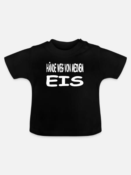 Eis - Baby Bio-T-Shirt mit Rundhals - Schwarz