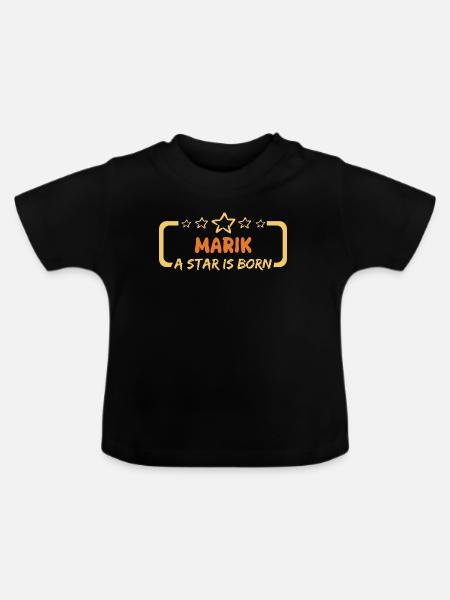 Held Marik - Baby Bio-T-Shirt mit Rundhals - Schwarz