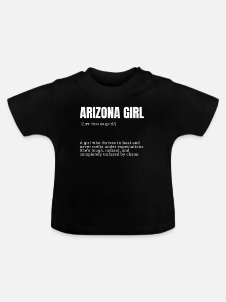 Arizona Hitzeheldin - Baby Bio-T-Shirt mit Rundhals - Schwarz