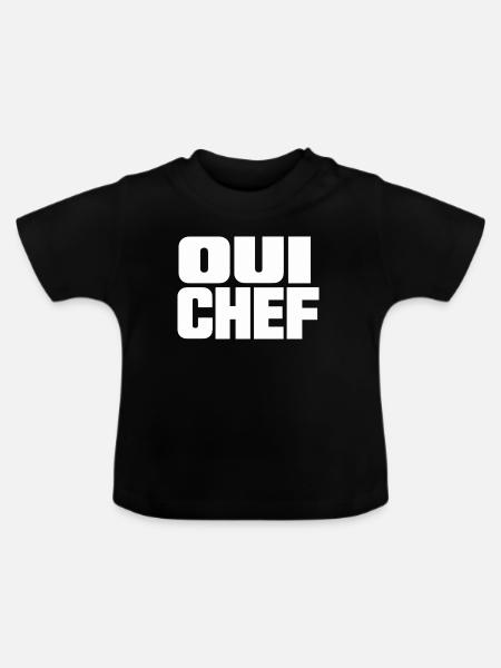 Qui Chef - Baby Bio-T-Shirt mit Rundhals - Schwarz
