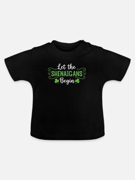 Lasst die Streiche beginnen - Baby Bio-T-Shirt mit Rundhals - Schwarz