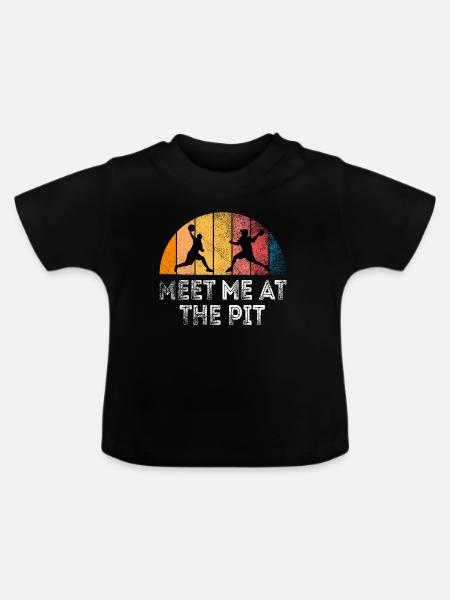 Triff mich in der Grube - Baby Bio-T-Shirt mit Rundhals - Schwarz