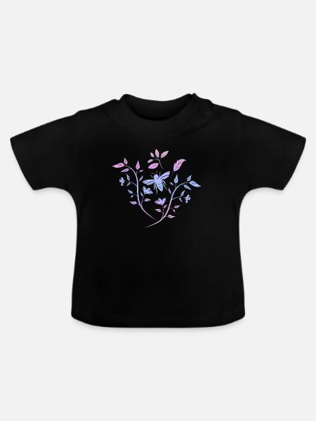 Spring - Baby Bio-T-Shirt mit Rundhals - Schwarz