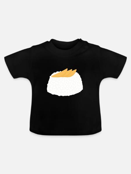 Mango-Klebreis - Baby Bio-T-Shirt mit Rundhals - Schwarz