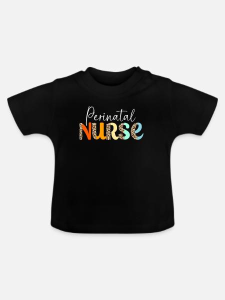 Hebamme Obgyn Frauenheilkunde Geburtshilfe - Baby Bio-T-Shirt mit Rundhals - Schwarz