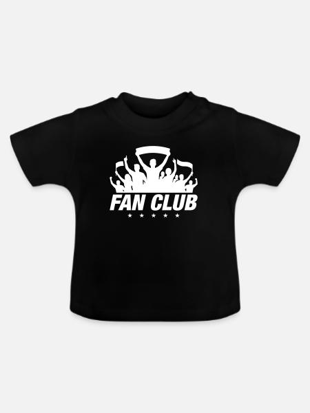 Fan Club Silhouette - Baby Bio-T-Shirt mit Rundhals - Schwarz