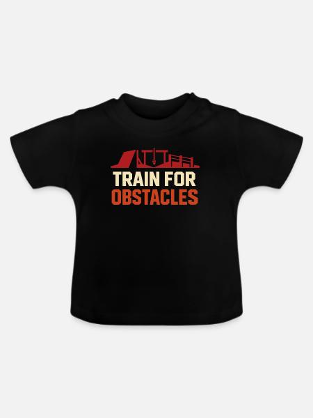 Hindernislauf-rennfahrer Hindernislauf Ocr - Baby Bio-T-Shirt mit Rundhals - Schwarz