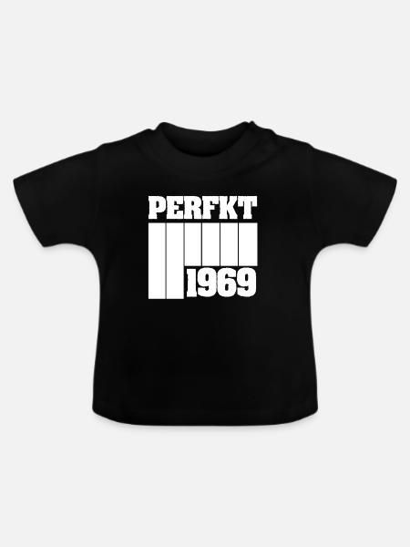Einzigartig 1969 - Baby Bio-T-Shirt mit Rundhals - Schwarz