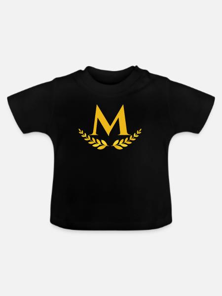 M - Baby Bio-T-Shirt mit Rundhals - Schwarz