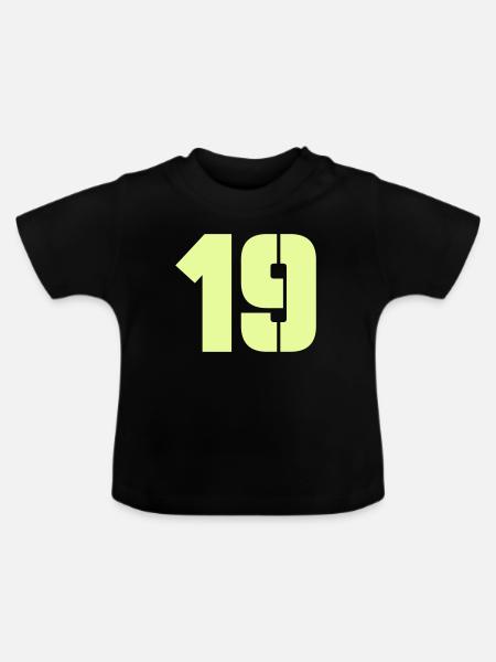 19 - Baby Bio-T-Shirt mit Rundhals - Schwarz