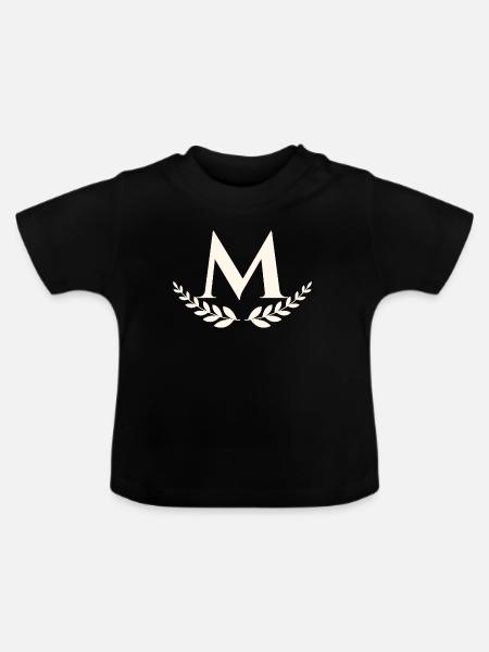 M - Baby Bio-T-Shirt mit Rundhals - Schwarz