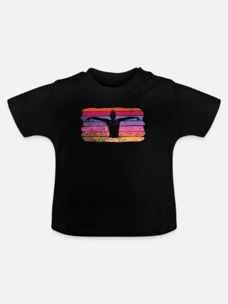 Artistic Swim Team Synchronschwimmen - Baby Bio-T-Shirt mit Rundhals - Schwarz