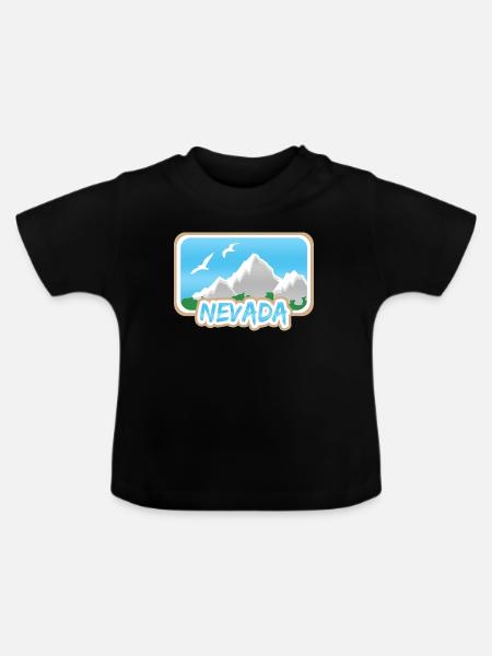 Berg Nevada - Baby Bio-T-Shirt mit Rundhals - Schwarz