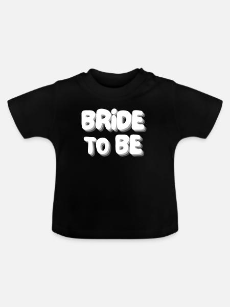 Zukünftige Braut - Baby Bio-T-Shirt mit Rundhals - Schwarz