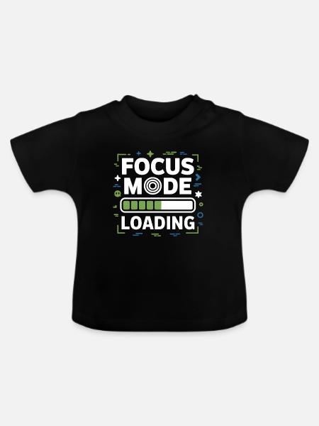 Focus Mode Loading ADHS Chaos - Baby Bio-T-Shirt mit Rundhals - Schwarz