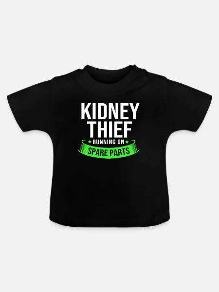 Nierenspender Transplantation Organspende - Baby Bio-T-Shirt mit Rundhals - Schwarz