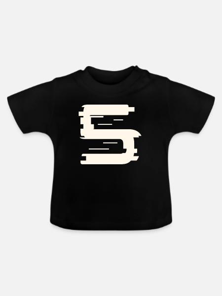 5 - Baby Bio-T-Shirt mit Rundhals - Schwarz