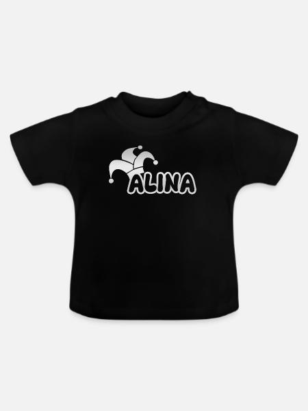 Fastnacht Alina - Baby Bio-T-Shirt mit Rundhals - Schwarz