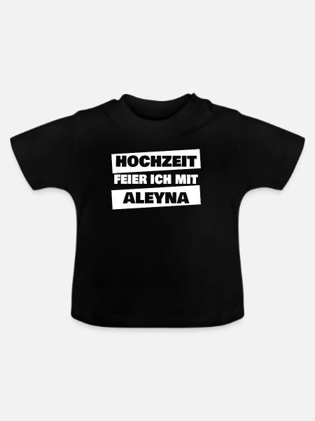 Heiraten Aleyna - Baby Bio-T-Shirt mit Rundhals - Schwarz