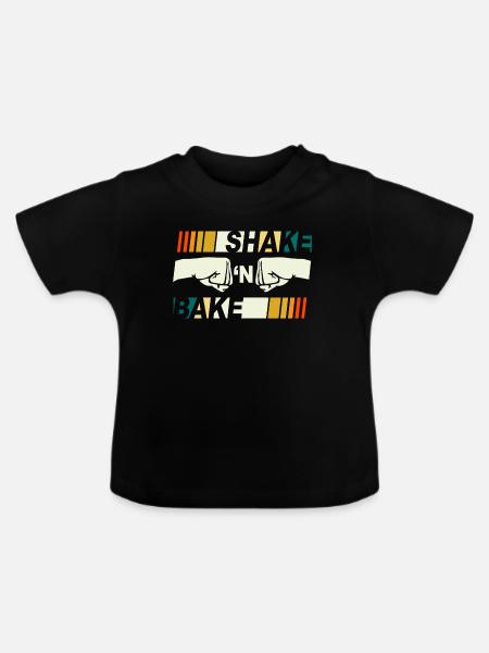 Shake N Bake Fauststoß - Baby Bio-T-Shirt mit Rundhals - Schwarz