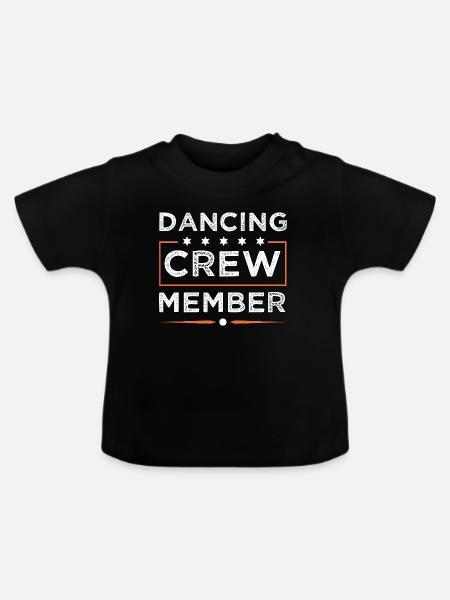 Dancing Crew - Baby Bio-T-Shirt mit Rundhals - Schwarz