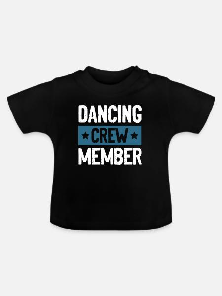 Dancing Crew - Baby Bio-T-Shirt mit Rundhals - Schwarz
