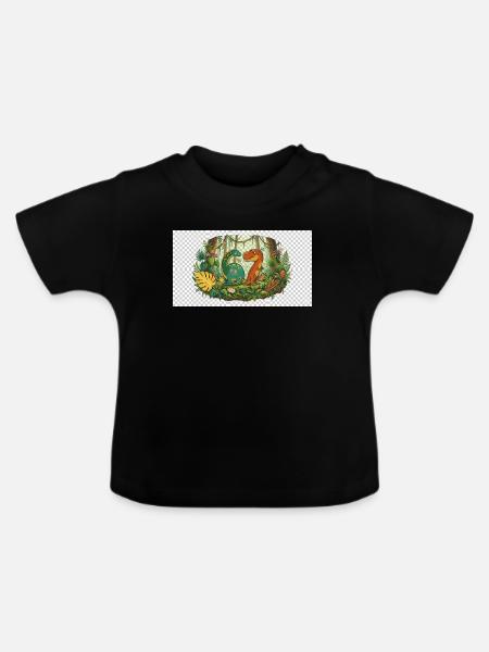 Six Seven - Baby Bio-T-Shirt mit Rundhals - Schwarz