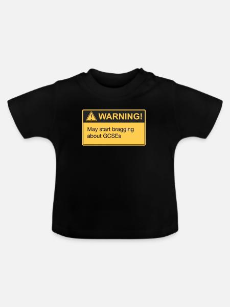 Stolz auf GCSE-Ergebnisse - Baby Bio-T-Shirt mit Rundhals - Schwarz