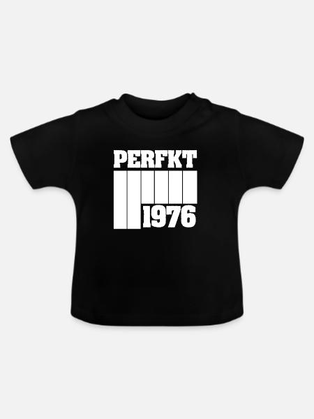 Einzigartig 1976 - Baby Bio-T-Shirt mit Rundhals - Schwarz