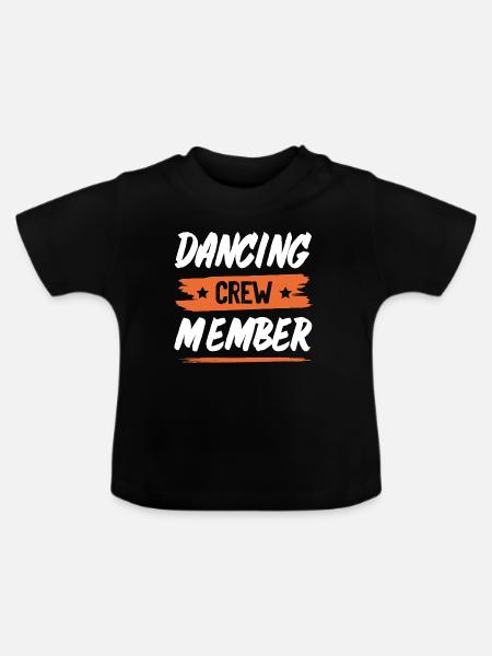 Dancing Crew - Baby Bio-T-Shirt mit Rundhals - Schwarz