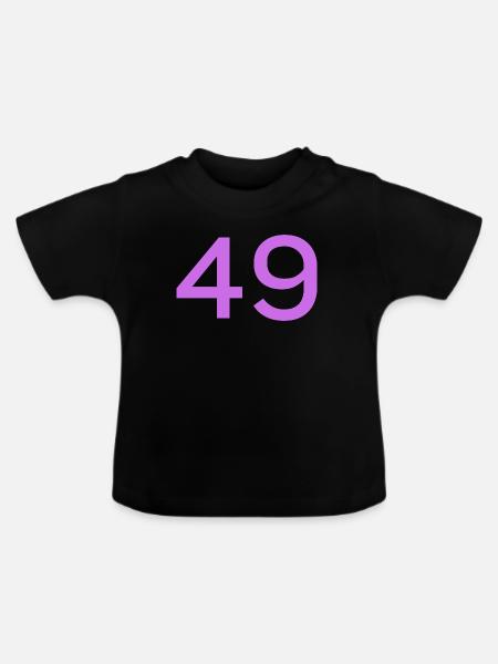 49 - Baby Bio-T-Shirt mit Rundhals - Schwarz
