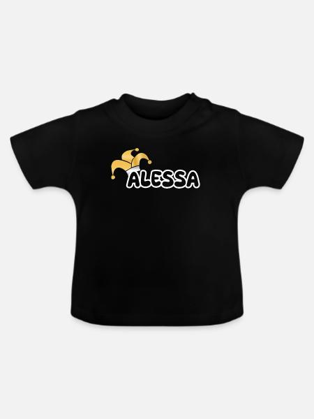 Fastnacht Alessa - Baby Bio-T-Shirt mit Rundhals - Schwarz