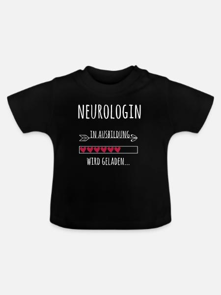 Neurologin Ausbildung Medizinstudium Ärztin - Baby Bio-T-Shirt mit Rundhals - Schwarz