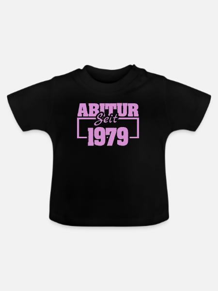 1979 - Baby Bio-T-Shirt mit Rundhals - Schwarz